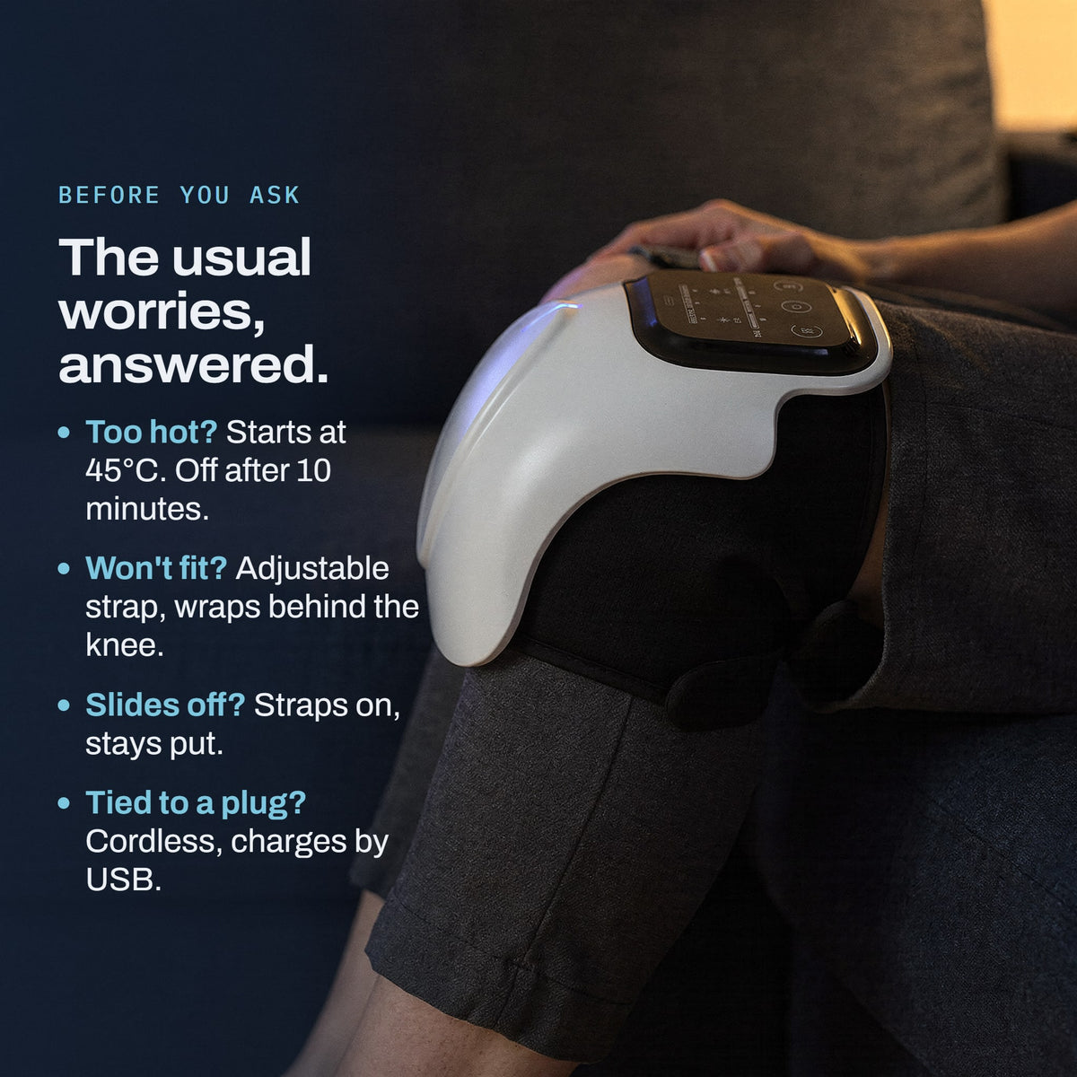 The usual worries answered: too hot, fit, sliding off and cables