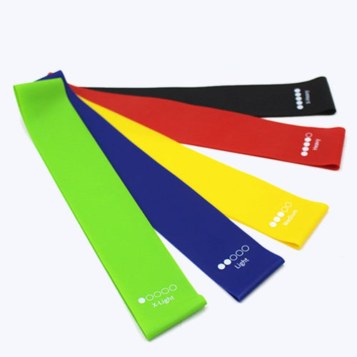 Resistance Band Set - five TPR loop bands graded light to heavy