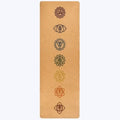 Cork Yoga Mat - natural cork top layer with cushioned TPE base