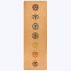 Cork Yoga Mat - natural cork top layer with cushioned TPE base