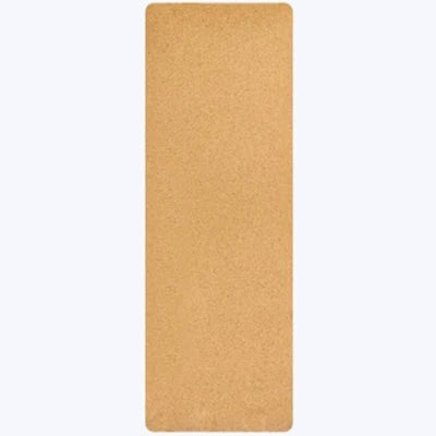 Cork Yoga Mat - natural cork top layer with cushioned TPE base