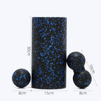 Foam Roller & Massage Ball Set - firm EPP foam roller and massage ball for myofascial release