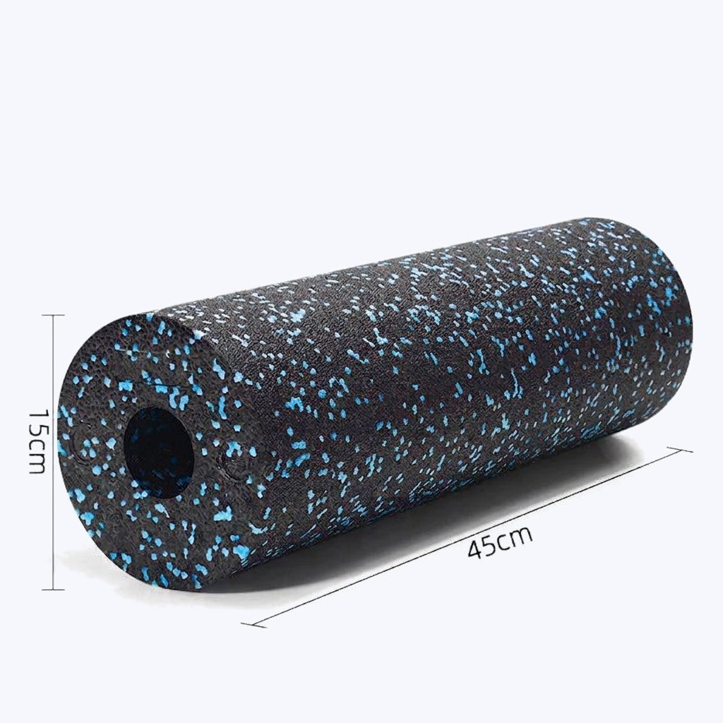 Foam Roller & Massage Ball Set - firm EPP foam roller and massage ball for myofascial release