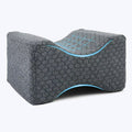 Memory Foam Knee Pillow - contoured pillow for side sleeping hip and back alignment