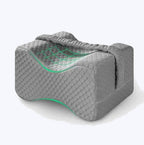 Memory Foam Knee Pillow - contoured pillow for side sleeping hip and back alignment