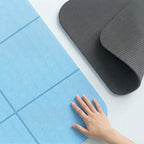 Foldable Yoga Mat - TPE mat that folds into sections with textured grip on both sides