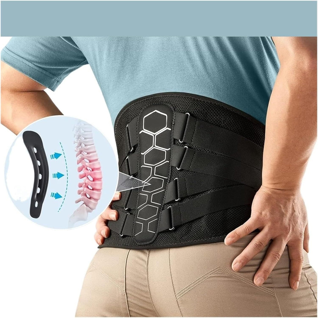 Waist & Back Support Belt - flexible neoprene belt with built in stays