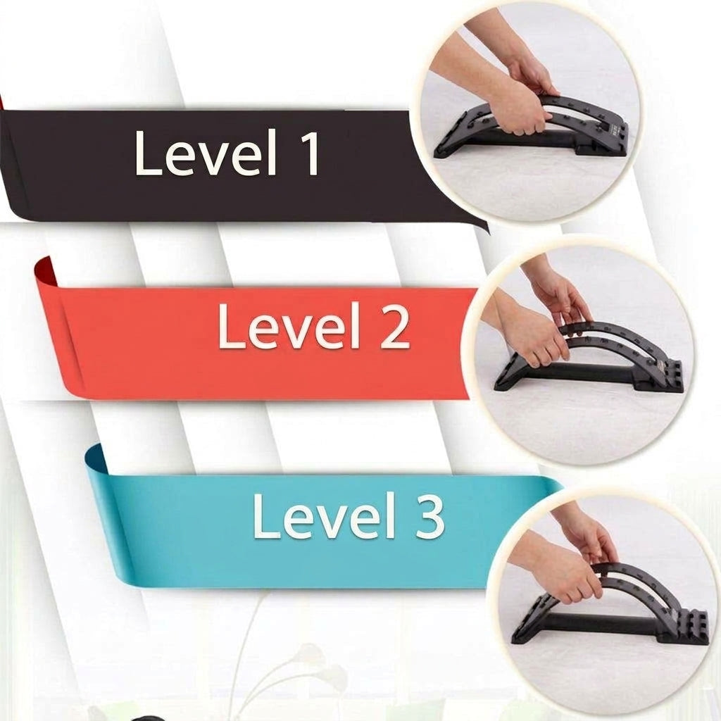 Acupoint Back Stretcher - curved stretcher with 18 acupoint points and adjustable levels